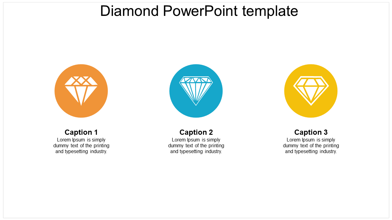 Attractive Diamond PowerPoint Template Presentation